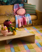 Kip & Co Velvet Pea Cushion | Plum Jam