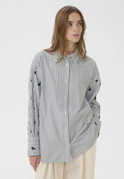Karen By Simonsen Egoni Shirt | Ombre Blue Stripe