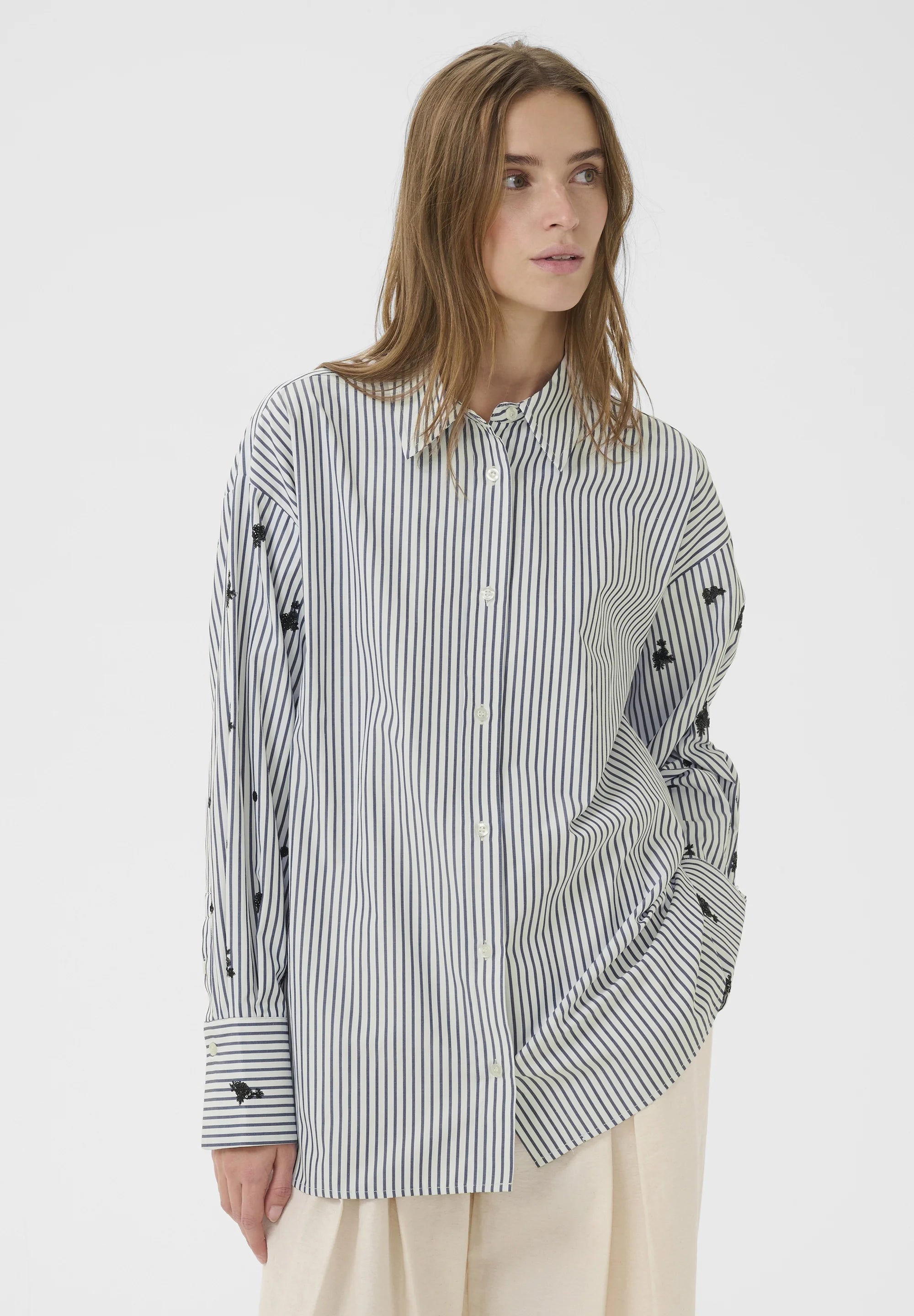 Karen By Simonsen Egoni Shirt | Ombre Blue Stripe