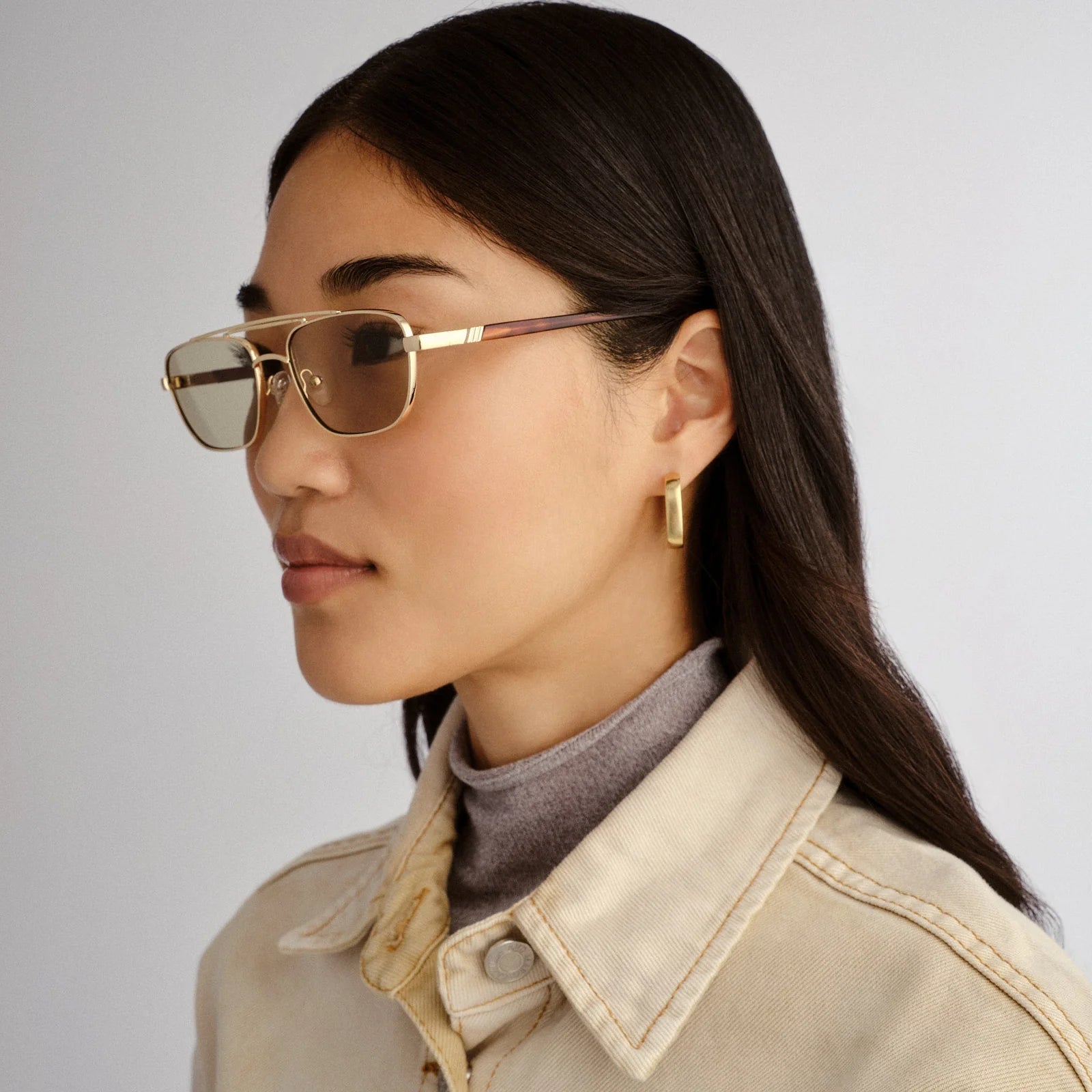 Le Specs Mimi | Gold Moss Tint
