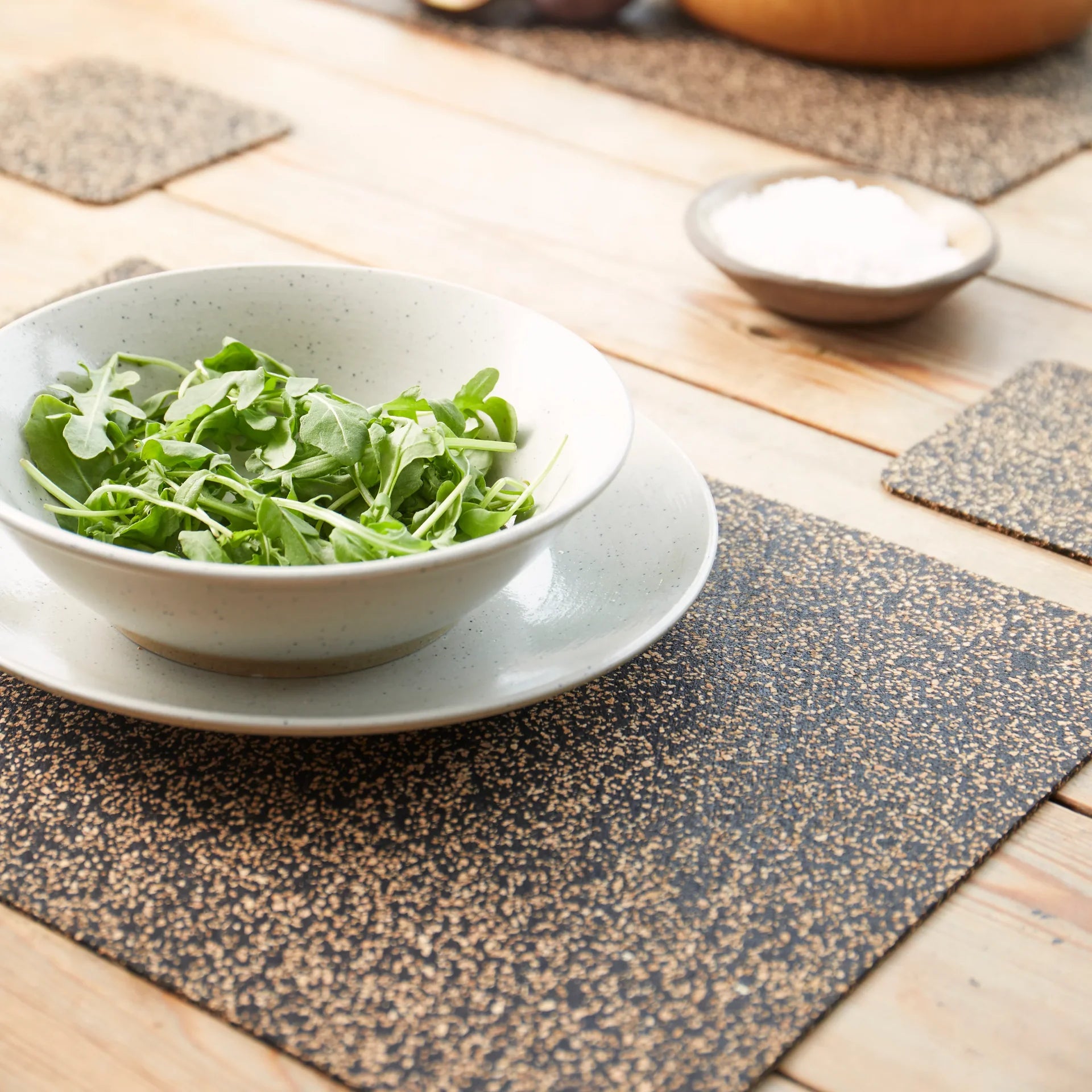 Liga Umber Rectangle Place Mats | Set Of 4