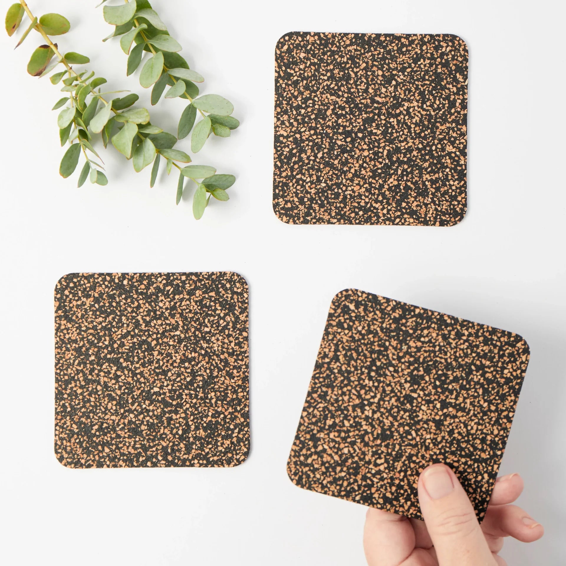 Liga Umber Square Coasters | Set Of 4