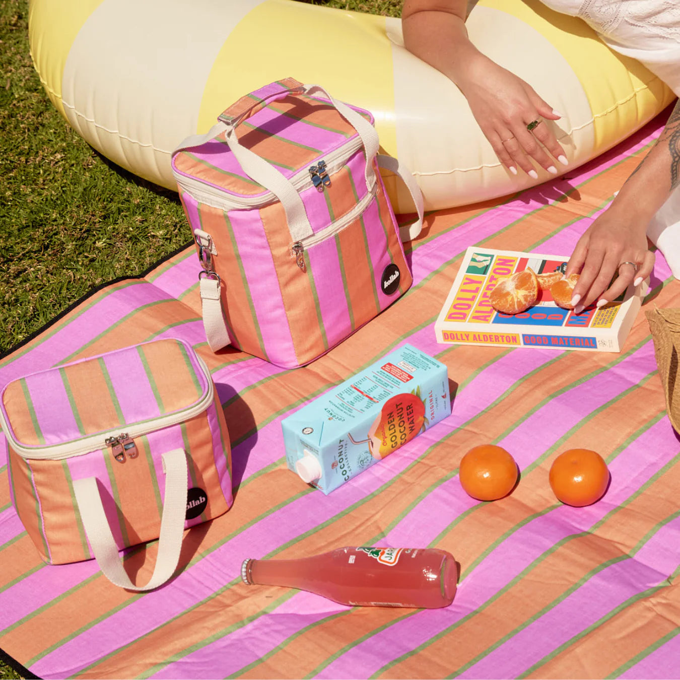 Kollab Mini Cooler Bag | Sunset Stripe