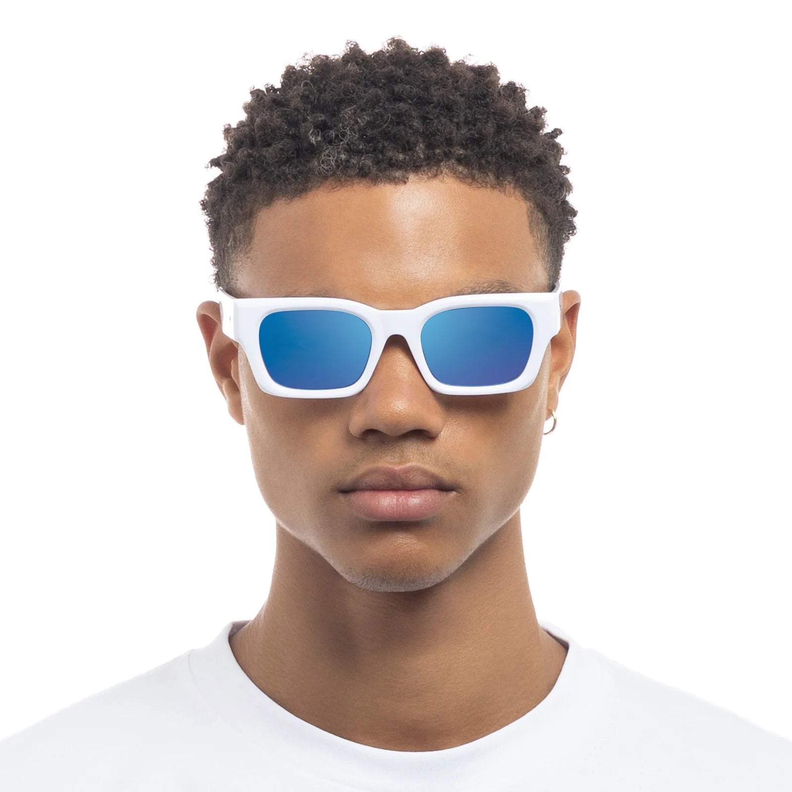 Le Specs Shmood Sunglass | White