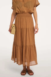 Lollys Laundry Diamond Maxi Skirt | Camel