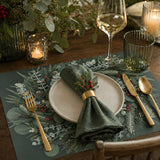 Paper Placemats | Eucalyptus Wreath