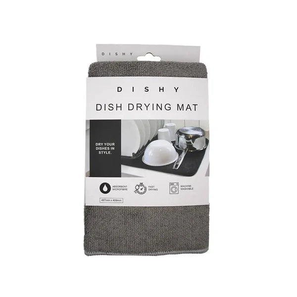 Dishy Dish Dry Mat | Grey
