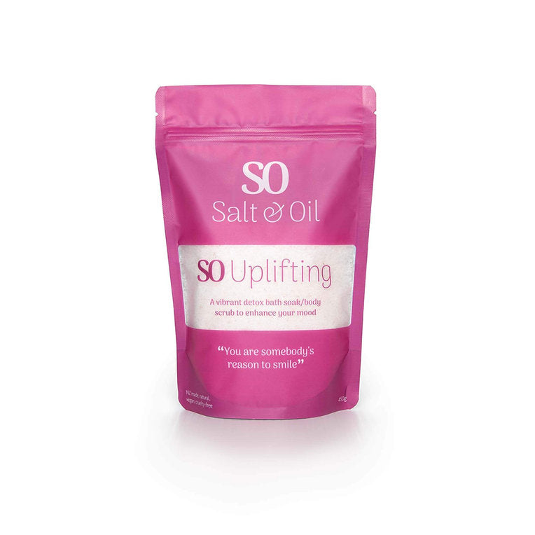 SO Bath Soak Salts 450gm Pouch | Uplifting