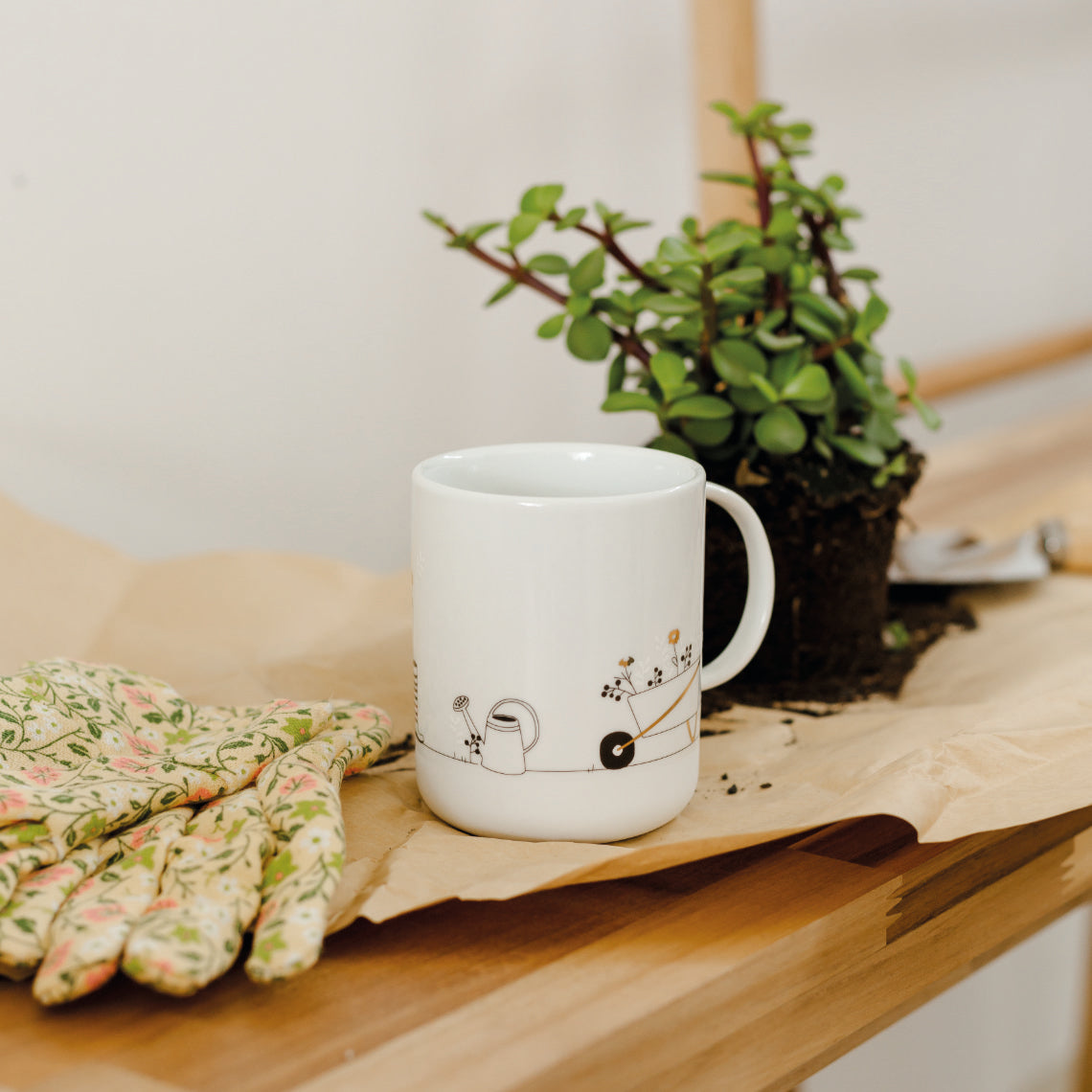 Radar Porcelain Coffee Mug | Garden