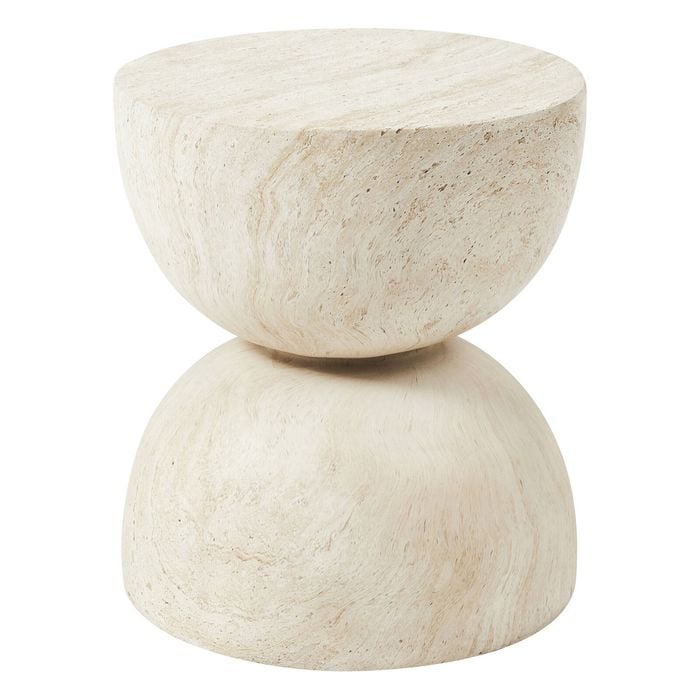 RML Side Table | Travertine Look
