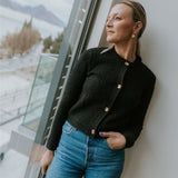 Moke Vivian Womens Cardigan | Black