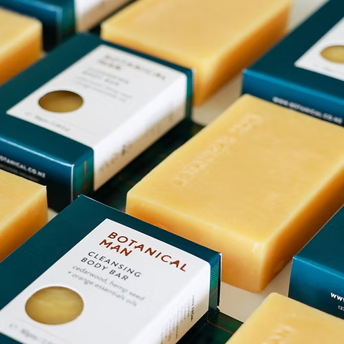 Botanical Cleansing Body Bar | Cedarwood, Hemp + Orange