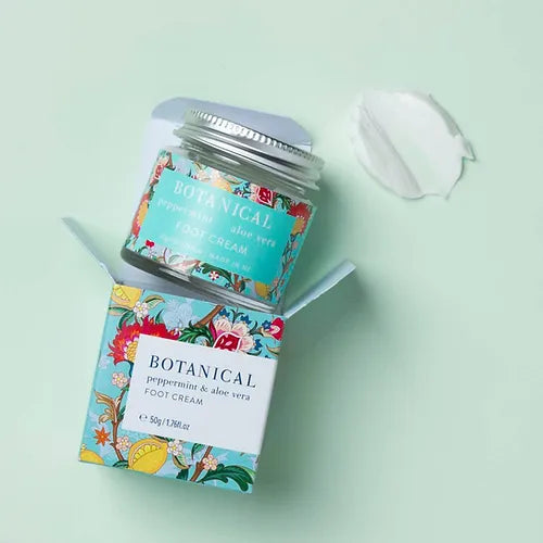 Botanical Foot Cream | Peppermint + Aloe Vera 50gm