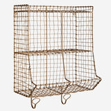 Madam Stoltz Wire Rack With 2 Hooks