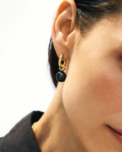 Edblad Aura Hoops | Large Gold Black