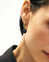 Edblad Aura Hoops | Large Gold Black