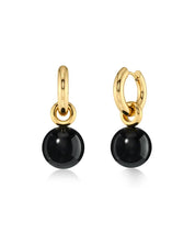Edblad Aura Hoops | Large Gold Black
