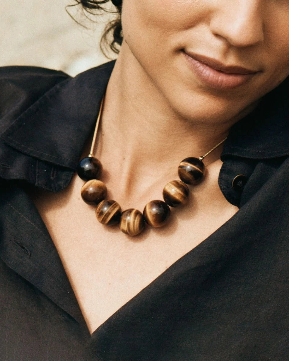 Edblad Aura Necklace | Maxi Gold Brown