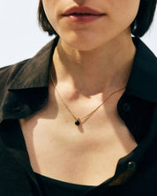 Edblad Aura Necklace | Small Gold Black