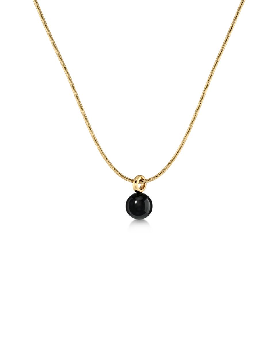Edblad Aura Necklace | Small Gold Black