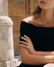 Edblad Frame Enamel Ring | Gold