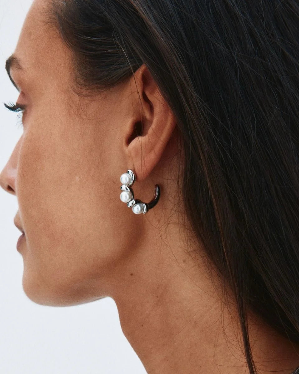 Edblad Margot Hoops | Large Silver