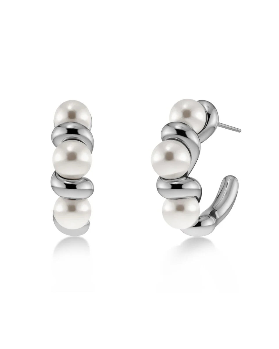 Edblad Margot Hoops | Large Silver