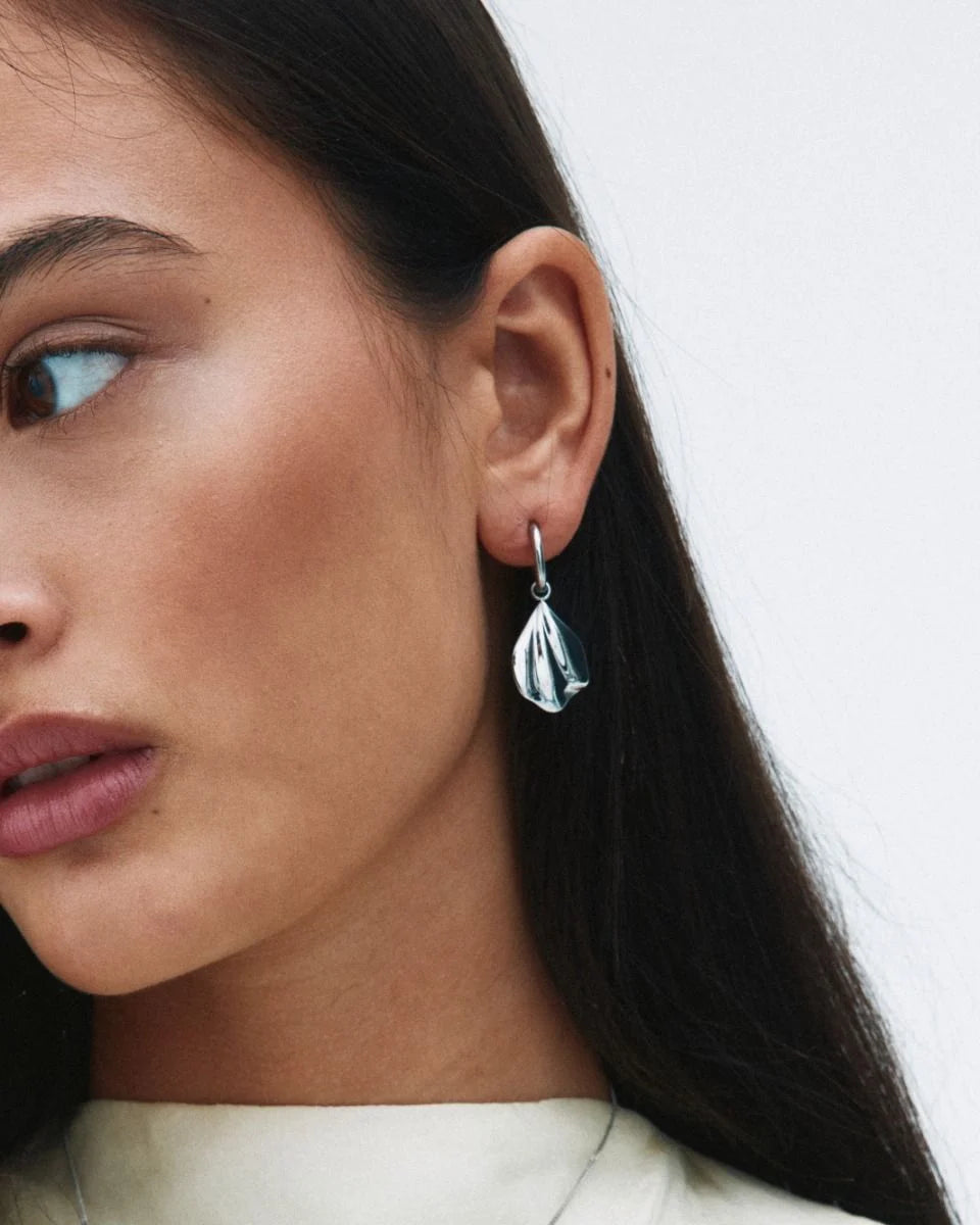 Edblad Petal Hoops | Silver