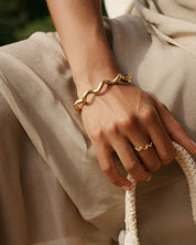 Edblad Spiral Bangle | Gold