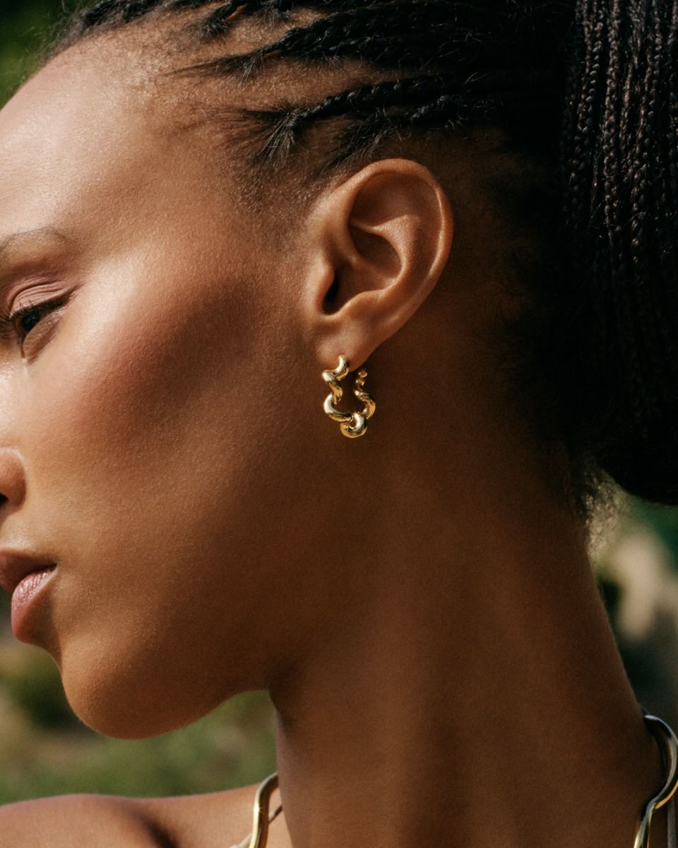 Edblad Spiral Hoops | Gold