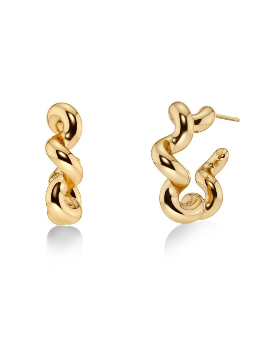 Edblad Spiral Hoops | Gold