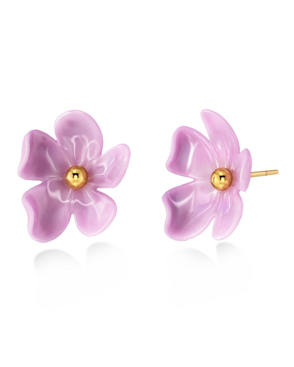 Edblad Wildflower Studs | Gold Pink