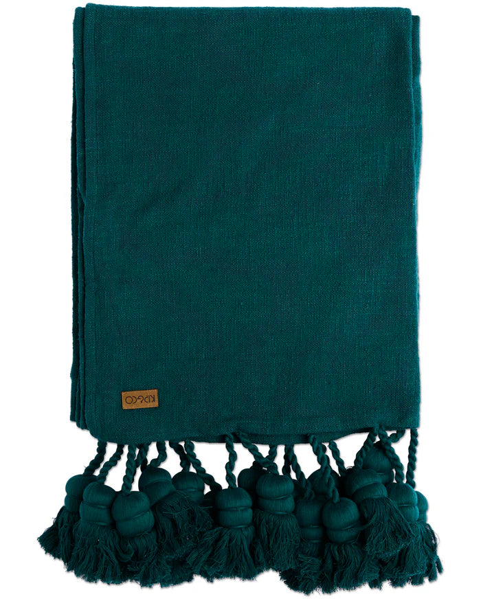 Kip & Co Pine Tassle Throw | Pine