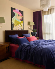 Kip & Co Baroque Rose Linen Flat Sheet | Queen
