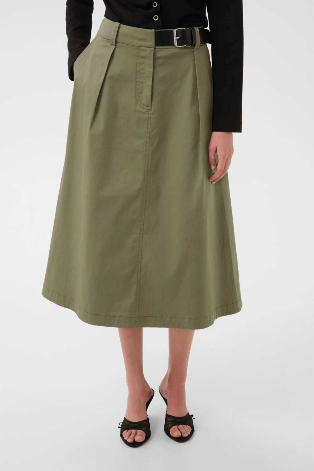 Karen By Simonsen Egina Skirt | Deep Lichen Green