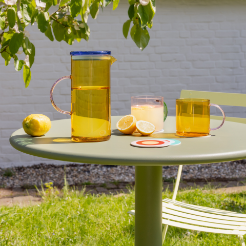 Remember Glass Mugs Set | Rose Yellow