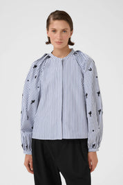 Karen By Simonsen Egoni Shirt | Ombre Blue Stripe
