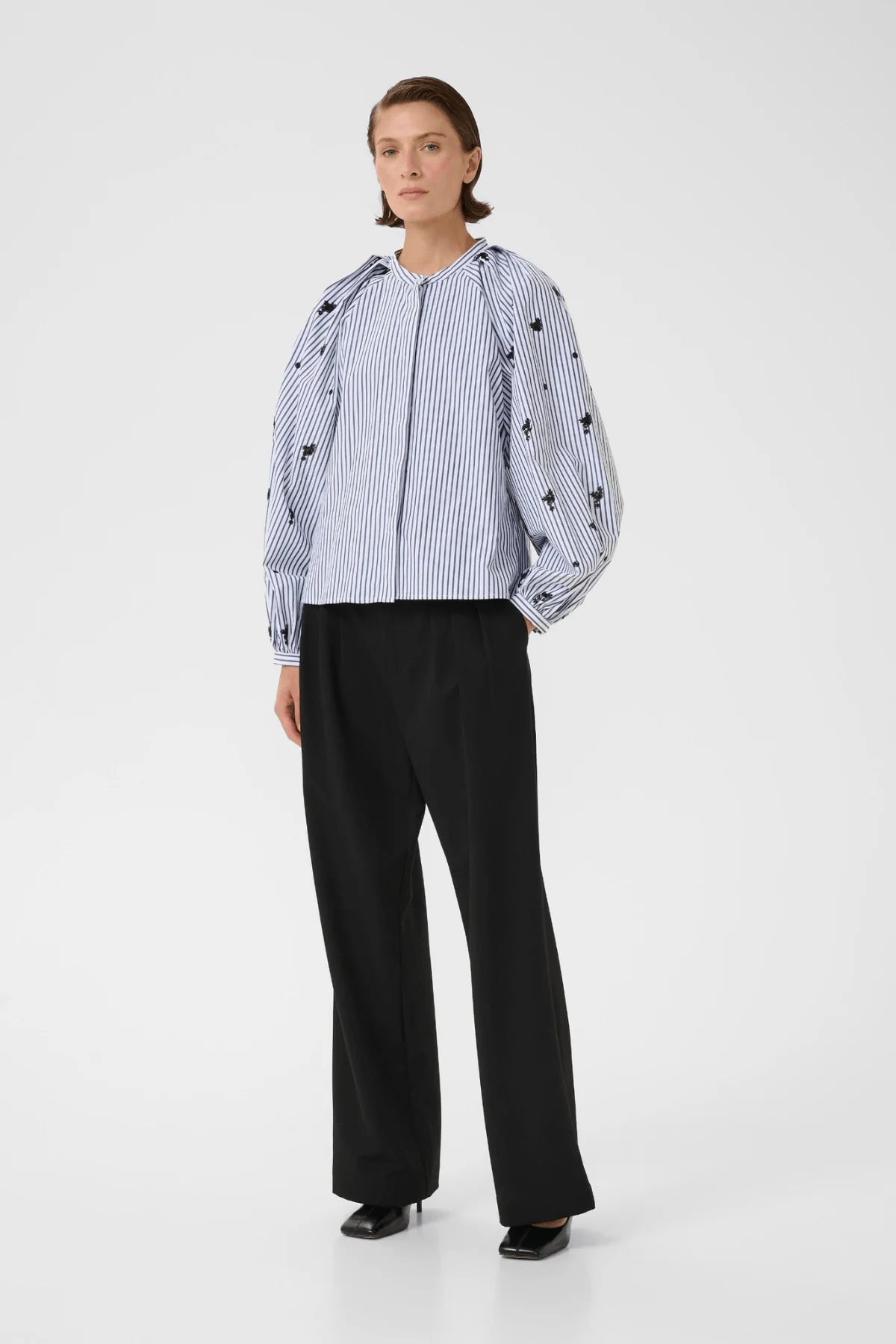 Karen By Simonsen Egoni Shirt | Ombre Blue Stripe