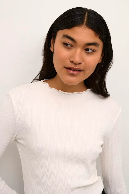 Karen By Simonsen Candace Long Sleeve Tee | Egret