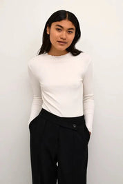 Karen By Simonsen Candace Long Sleeve Tee | Egret