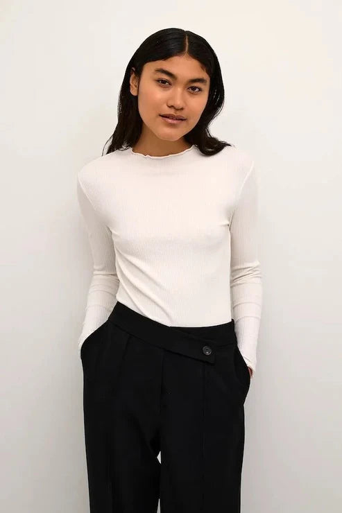 Karen By Simonsen Candace Long Sleeve Tee | Egret