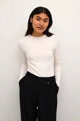 Karen By Simonsen Candace Long Sleeve Tee | Egret