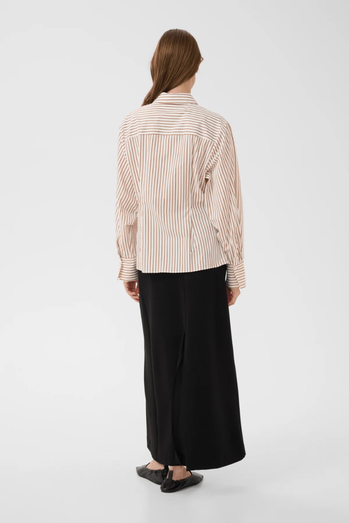 Karen By Simonsen Elmira Shirt | Cinnamon Stripe