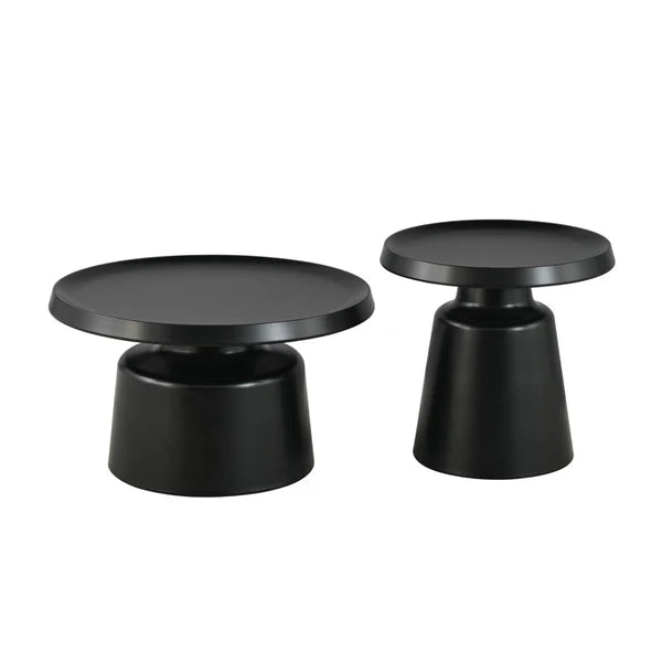 Le Forge Emerson Coffee Table Set Of 2 | Black