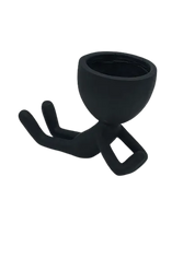 Egg Head Planter | Yoga Black