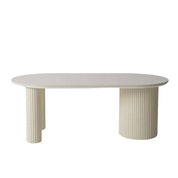 Capulet Roberto Tri-Column Coffee Table | Chalk White