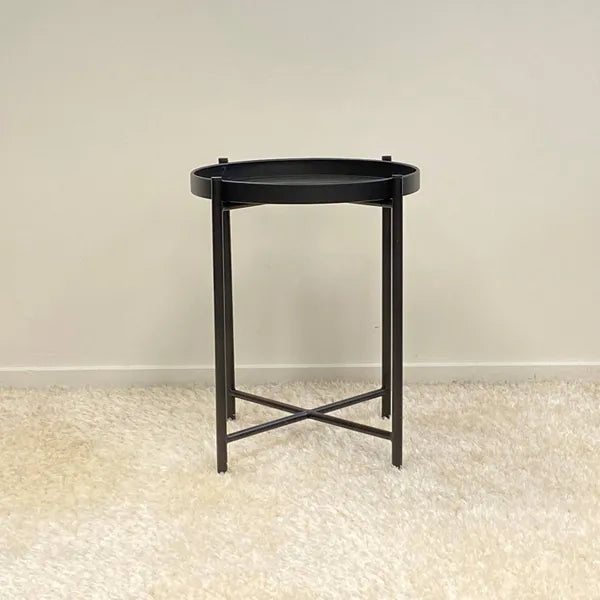 Capulet Sofia Round Side Table | Black