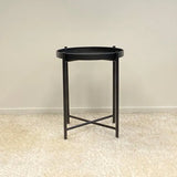Capulet Sofia Round Side Table | Black
