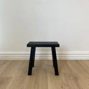 Capulet Reclaimed Wood Small Bench | Black