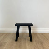 Capulet Reclaimed Wood Small Bench | Black